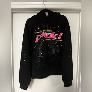 Sp5der P*NK Black Hoodie